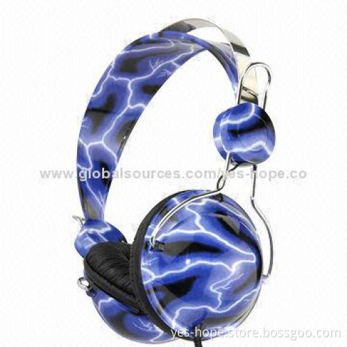 Plastic ABS Headphones for MP3 Player, 20-20,000Hz Frequency Response Range, 1.5m Cable Length